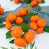 Home Ornaments with Fruits and Leaves Fake Oranges Tangerine Model Artificial Fruit Party Decor