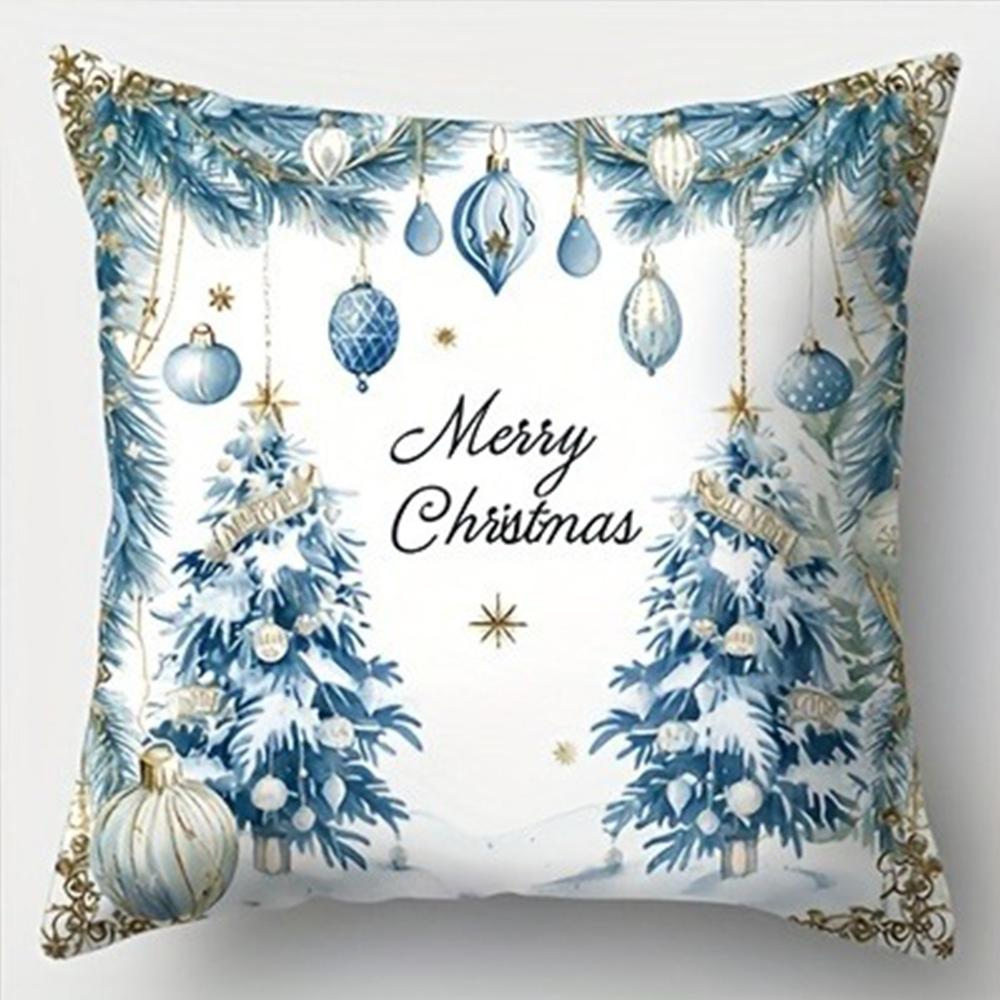 Веселое рождественское украшение наволочка для подушки Рождественская елка цветной шар узор гостиная диван наволочка для подушки комната украшение дома