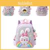 Adorable Cartoon Kids Backpack Large Capacity Nylon For Boys And Girls School Use