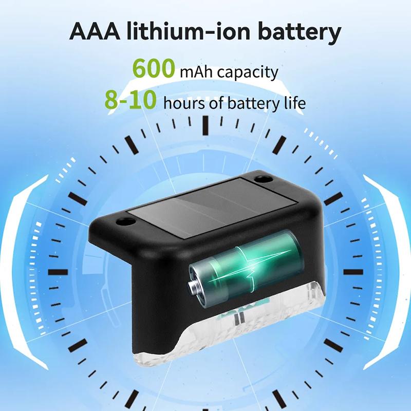 Мини Солнечные Светодиодные Палубные Огни Садовый Ступенька Солнечная Энергия Водонепроницаемый Светильник Наружный Балкон Ограждение Лестница Украшение Маленький Ночник