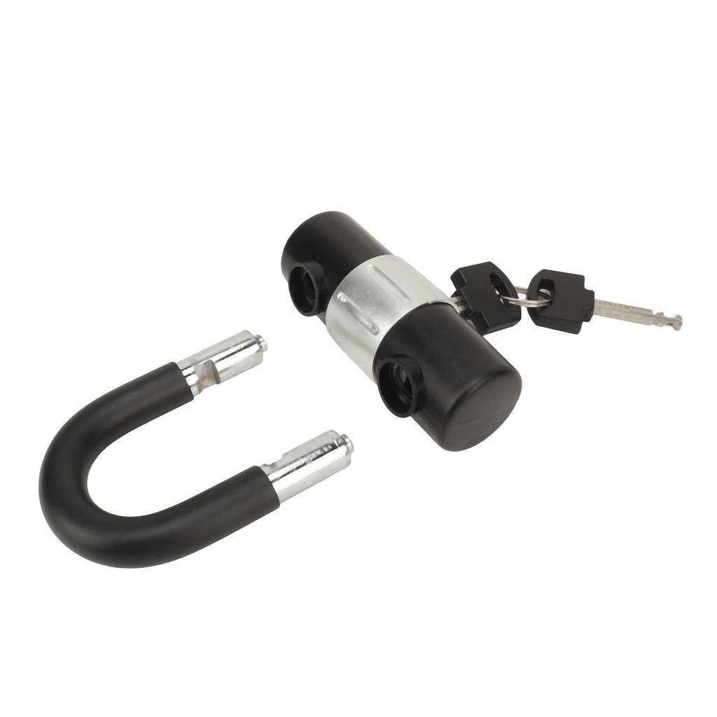 U-образный замок на диск из цинкового сплава, противоугонный, устойчивый к ржавчине, портативный U-образный навесной замок с ключами для автодома, грузовика, прицепа, инженерной машины