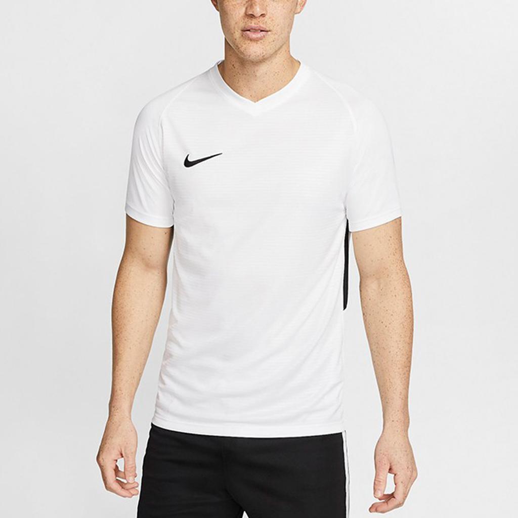 Nike Мужские белые футболки для футбола, умеренный прямой крой 894230-100
