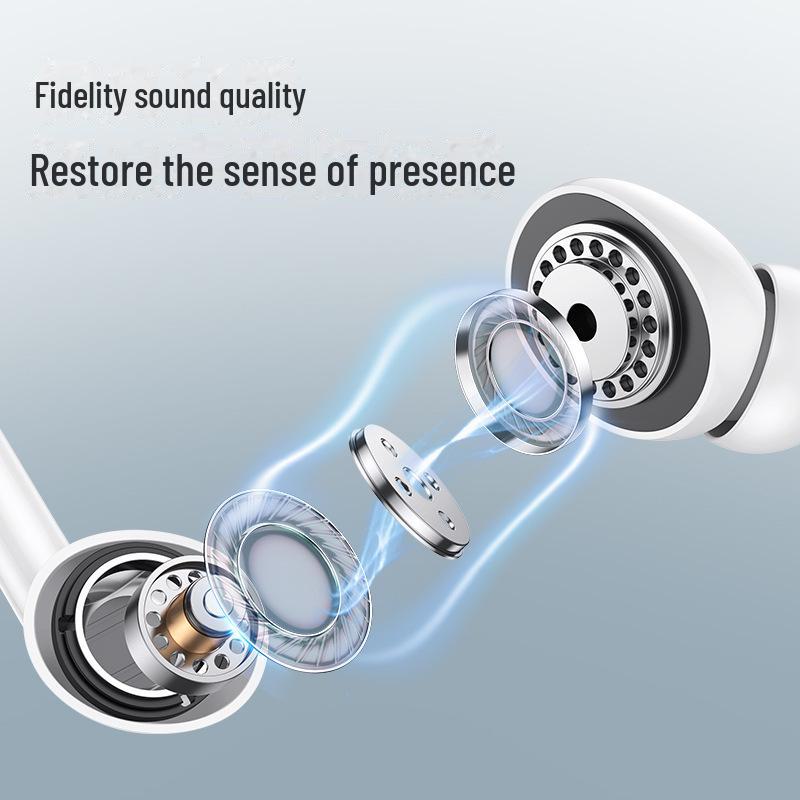 Проводные наушники-вкладыши USAMS Type-C с микрофоном и управлением, Тяжелые басы для караоке и компьютера