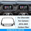 Для Chevrolet Camaro 2016-2024 Комплекты из кованого углеродного волокна Полная отделка приборной панели, панели переключения передач, аксессуары для автомобиля, наклейка