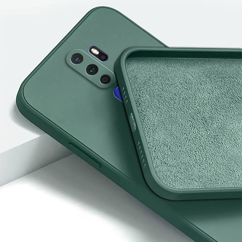 Роскошный квадратный жидкий силиконовый чехол для OPPO A3S A5 AX5 A7X AX7 Pro A8 A9 A9X 2020 Защитные противоударные чехлы для задней панели телефона