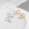 925 Sterling Silver Moon CZ Hoop Earrings for Women Dainty Tiny Earring Ear Piercing Jewelry