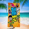 Постер Teen Titans Go Пляжное полотенце Цветные банные полотенца для девочки Микрофибра Быстросохнущее Не прилипает песок Пляж Йога Спа Спортзал Бассейн