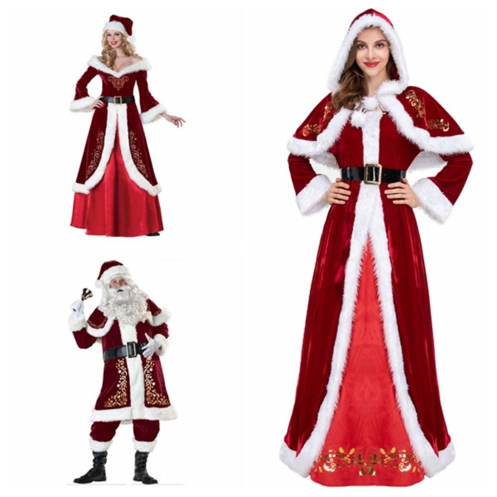 Hat Christmas Cosplay Cloth Dress Women Evening Dress Party Performance