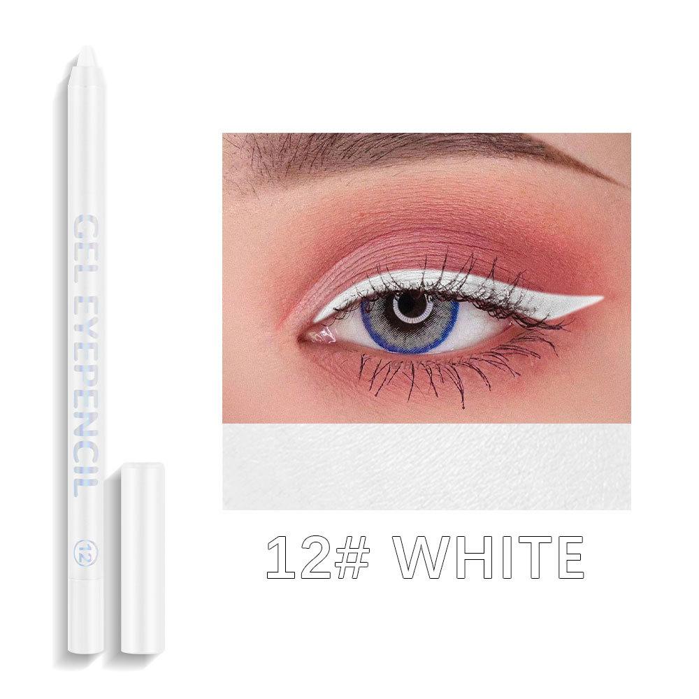 Цветная подводка для глаз с перламутровым блеском, металлическая дымчатая подводка для глаз, стойкая, водостойкая, в стиле панк-готика