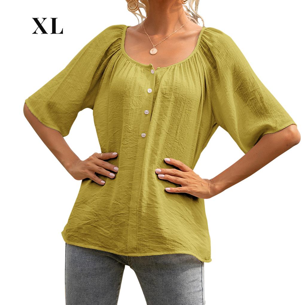 Женская блузка с коротким рукавом летний повседневный топ