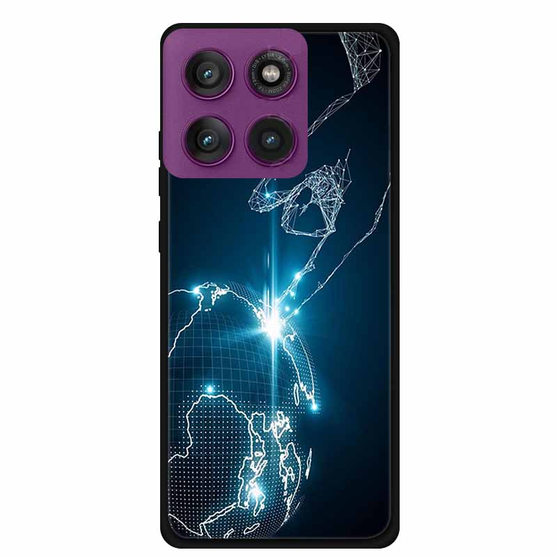 6.7" For Motorola Edge 60 Pro 5G Case Coque Shockproof Black Silicone TPU Soft Back Cover For Motorola Edge 60Pro Phone Case Bag