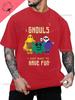Ghouls Just Want To Have Fun - The Pattern of The Vintage Unisex's and WoUnisex's Shirt Is Printed on This Pure Cotton T-shirt.