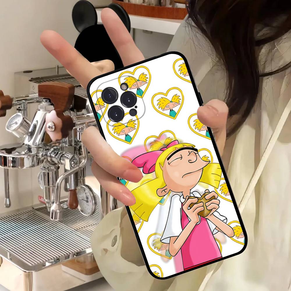 Hey A_Arnolds Cartoon For IPhone 17 16 15 14 13 12 11 Pro Max 13 17Air Shockproof Soft Phone Cases Coque