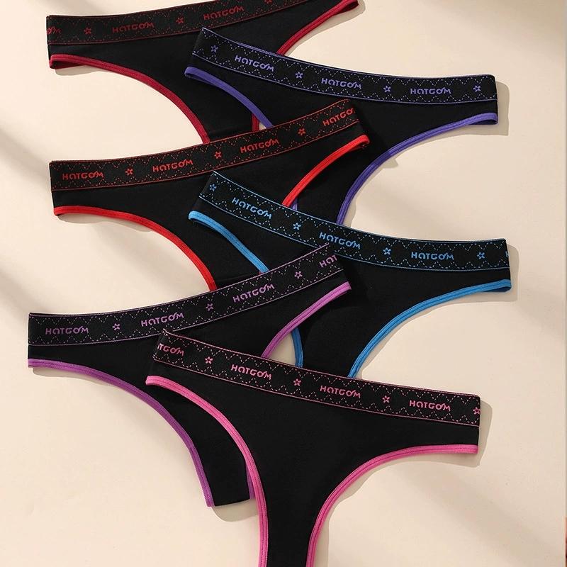 6 шт./компл. Женские стринги с низкой посадкой, сексуальное нижнее белье, мягкие трусики, хлопковые трусики для девочек, дышащие женские трусики, женское нижнее белье