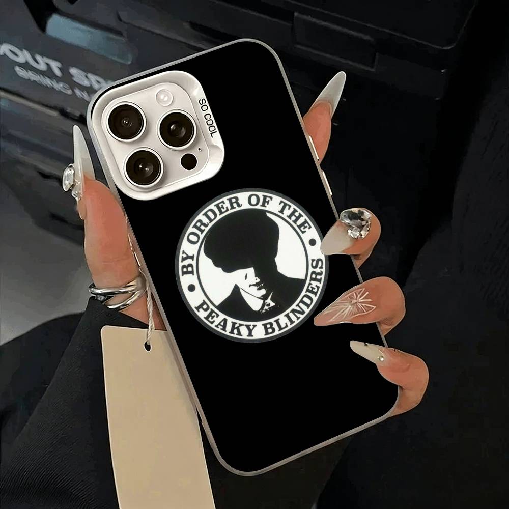Чехол для телефона P-Peaky-B- Blinders для iPhone 17,16,15,14,13,12,11 Plus,Pro Max,XS,белый серебристый чехол для телефона