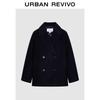 UR 2025 Зимнее женское простое элегантное двубортное пальто оверсайз