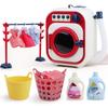 Electric Mini Washing Machine Toy Child Wash Machine Toys Waterproof Mini Drum Washing Machine Toy