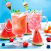 8pcs Vibrant Reusable Straws Eco-Friendly Drinking Straws Creative Ice Cream-Shaped Straws  Summer