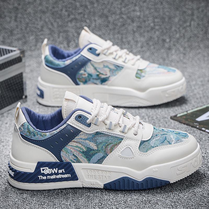 Модная повседневная обувь с круглым носком, шнурками, на платформе, кроссовки для отдыха на открытом воздухе, удобные, универсальные, эластичные, дышащие, модная модель на весну и осень