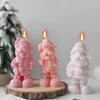Santa Claus Candle Silicone Mold DIY Plaster Soap Handmade Candle Mould Christmas Decorations DIY Handmade Tools