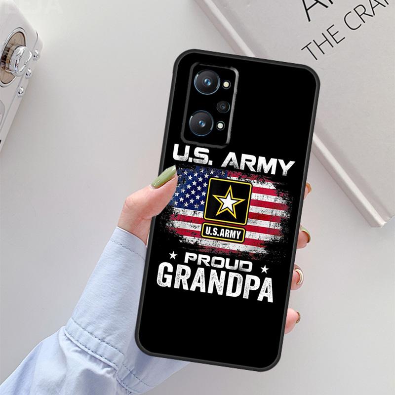 U.S Army Flag For Realme 14 12 10 11 13 Pro Plus GT 6 6T 5 GT7 Pro C61 C55 C51 C21Y C25S C67 C75 C53 Case