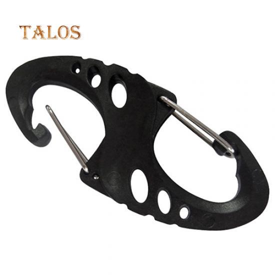 Talos 5 шт. практичный уличный S-образный пружинный крючок-карабин для кемпинга и пешего туризма, брелок с крючком-крючком