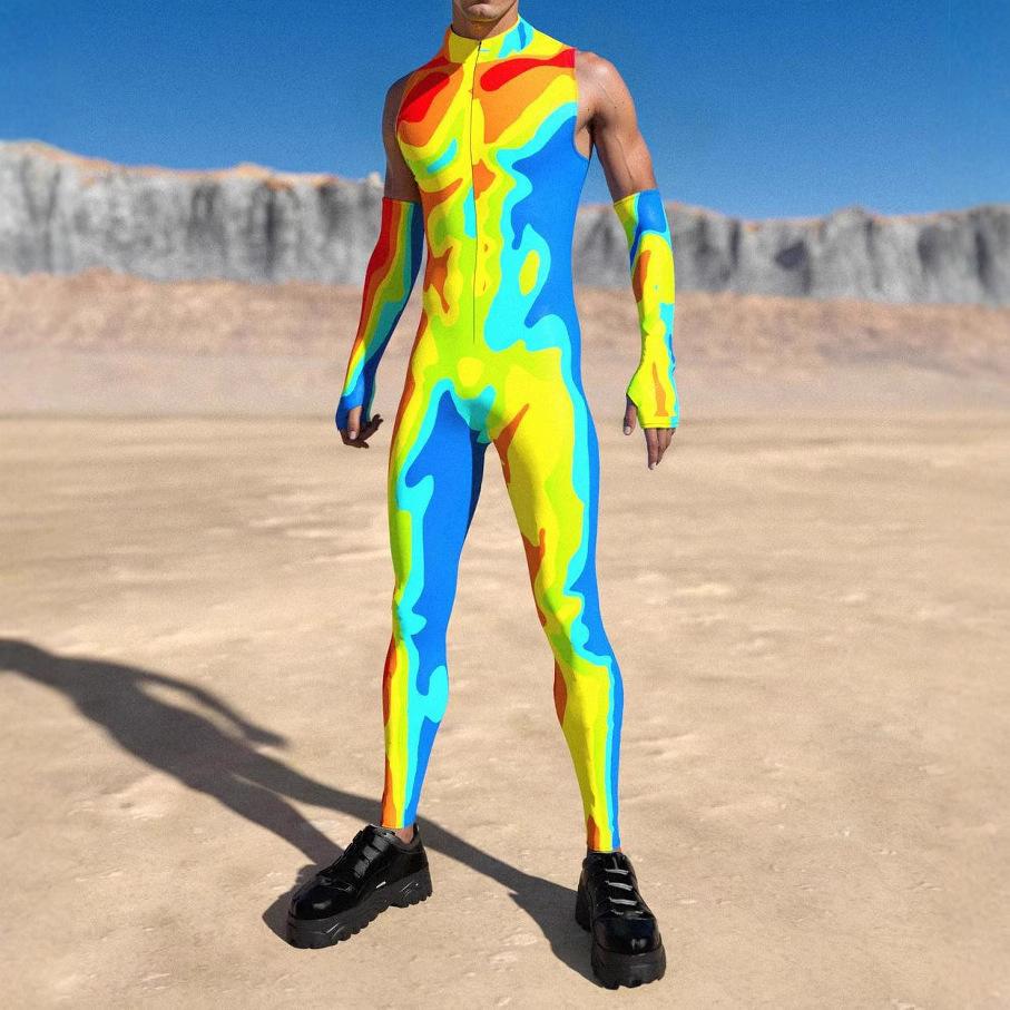 Унисекс Киберпанк 3D цифровая печать Хэллоуин вечеринка ролевая игра наряд для женщин мужчин косплей костюм карнавальный комбинезон