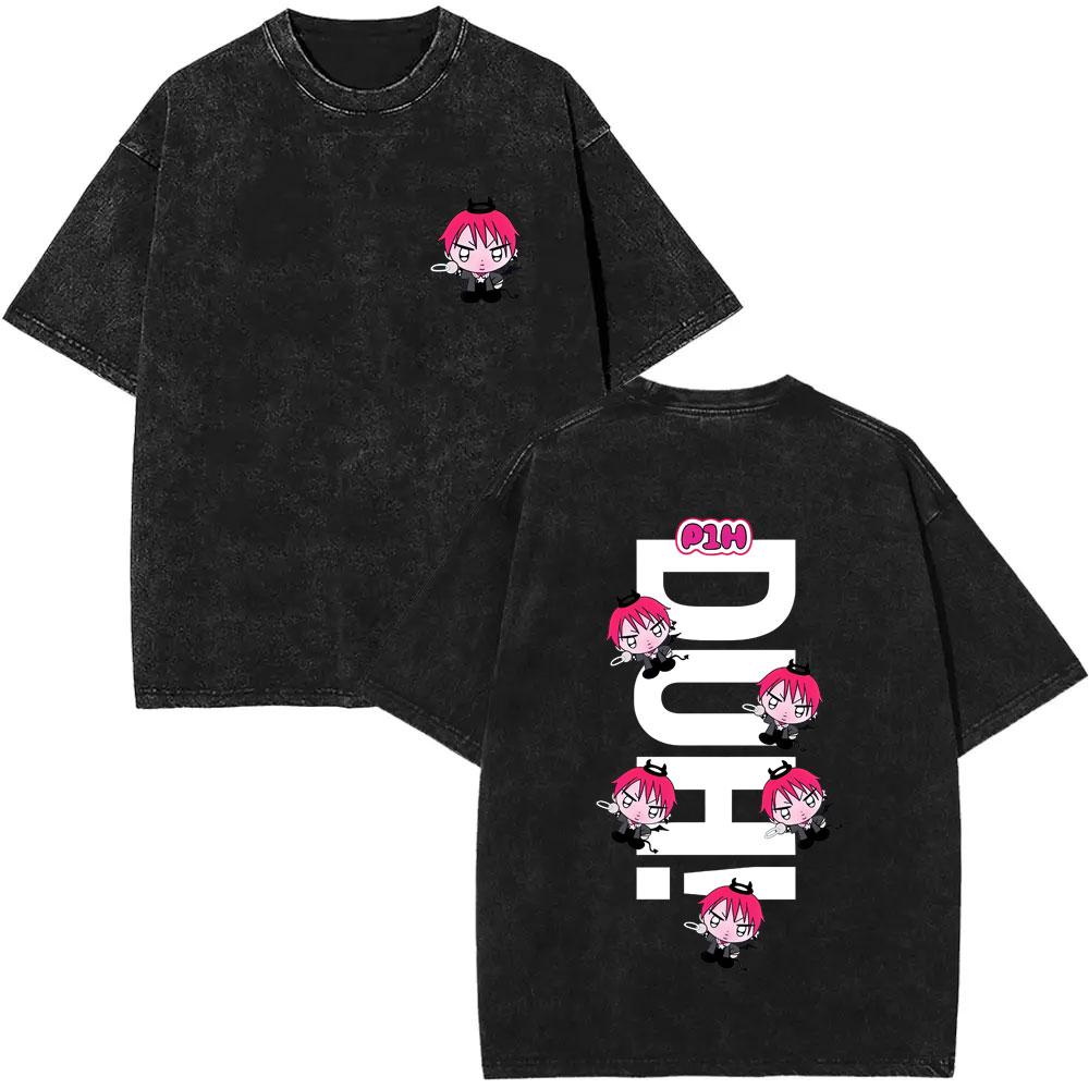 Korean PHarmony Live Tour  Vintage Washed Tshirt Men Women Kpop Fashion Trend T Shirts Unisex Casual Oversized Streetwear