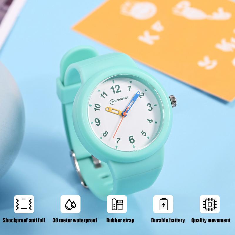 CA03 3-12 Year Old Children's Watch Fashion Simple Sports Comfortable Waterproof High Boys Girls Quality Quartz Watches