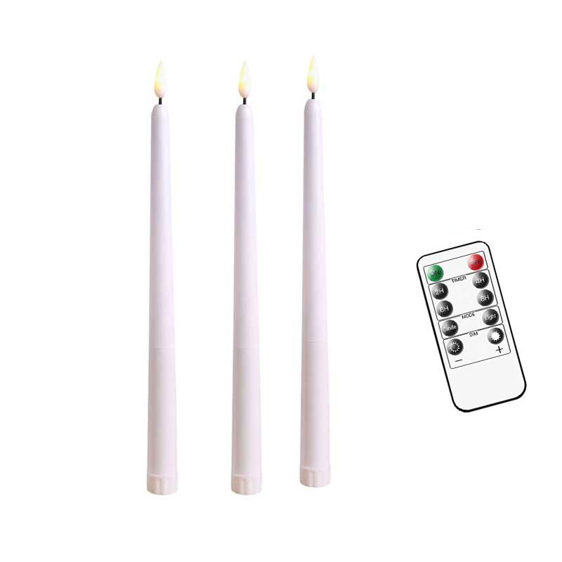 3 or 6 Pieces Warm Light Flameless LED Candles With Remote Control,Room Decorative 6.5/7/10/11 Inch Short/Long Taper Candles