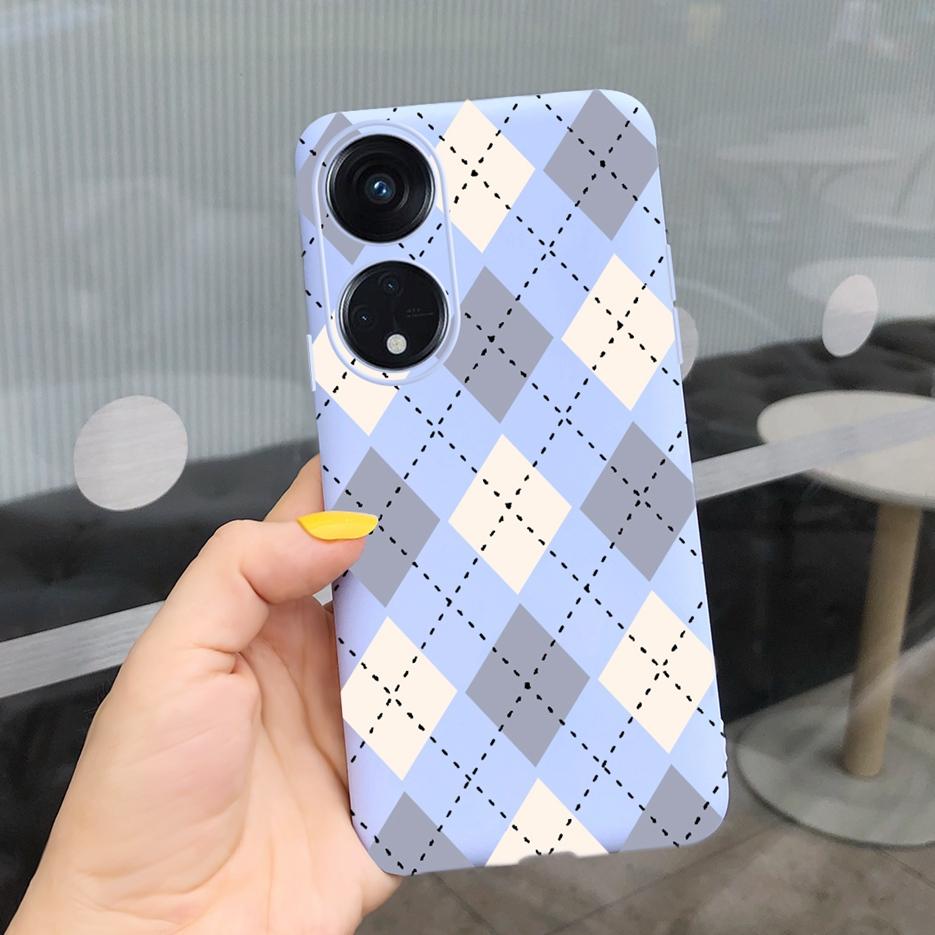 For Oppo Reno 8T 4G Case CPH2481 Luxury Art Printed Cover Silicone Soft TPU Phonw Case For Oppo Reno8 T 5G Reno 8T Reno8T Bumper