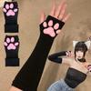 3D Подушка-лапка кошки Защита от солнца Милый котенок Лапка кошки Сексуальная Лолита Косплей Нарукавники Мягкая подушка-лапка кошки Перчатки Солнечные рукава