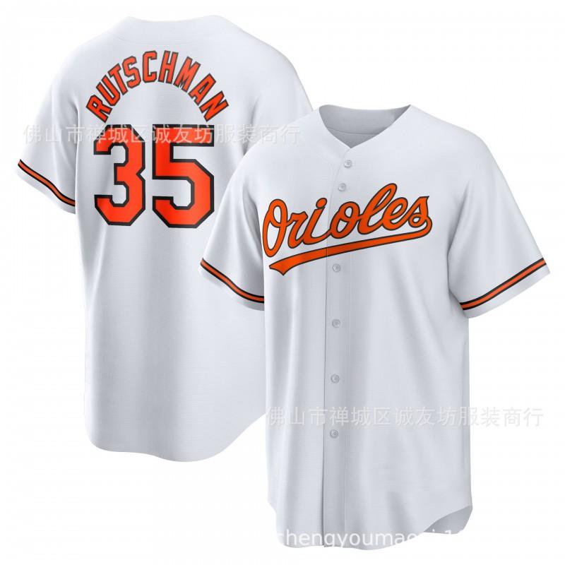 Baltimore Orioles 35 Adley Rutschman Orange Embroidered Baseball Jersey Unisex Fan Apparel