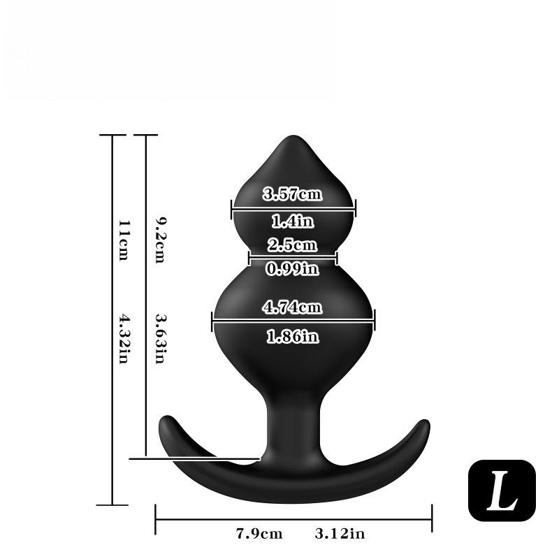 Анальная пробка со стальными шариками Анальная пробка Анальные бусины Фетиш Мужской массажер простаты Секс-игрушки для женщин мужчин Анальный дилататор Батплаг