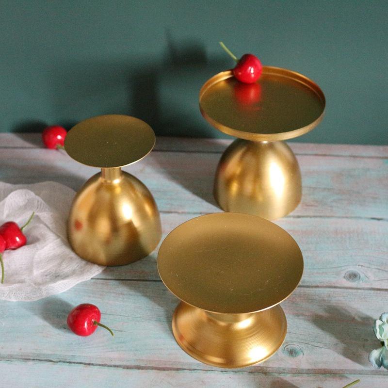 Nordic Wrought Iron Gold Candle Holder Decoration Home Living Room Dining Table Candlesticks Wedding Home Decoration Craft