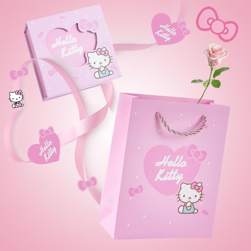 Sanrio Хелло Китти/Хелло Китти Беглянка Принцесса в стиле инстаграм универсальный бант украшенный транспортировочный сияющий высококачественный дофаминовый свет XF-SL00018