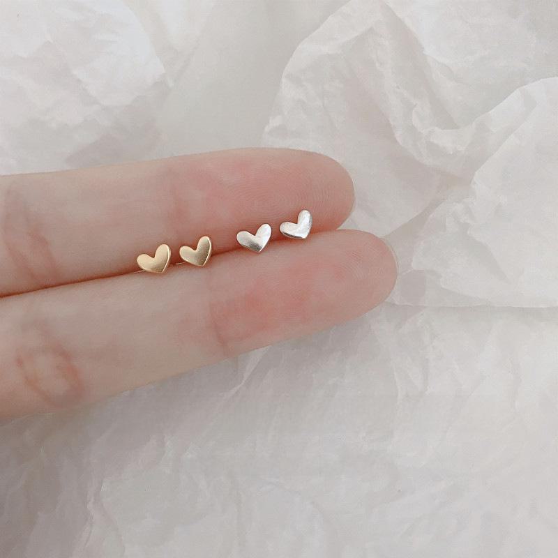 Peach Heart Earrings for Women: Cute, Sweet, Fashionable Korean Accessories
