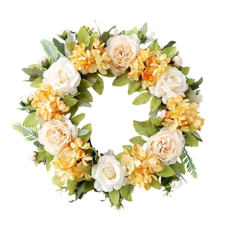 Elegant Florals Wreath Portable Accessory for Living Room or Office Decoration