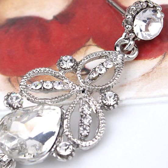 1 пара женских сережек, висячие серьги со стразами, легкие полые серьги, длинные висячие серьги