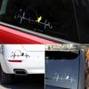 Украсьте наклейкой на автомобиль Heartbeat Fishing, совместимой со всеми поверхностями