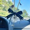 Жемчужная Цветок Камелии Кисточка Автомобильный Подвеска Гипс Ароматерапия Зеркало Заднего Вида Автомобиля Подвесные Украшения Декоративные Аксессуары Для Девочек