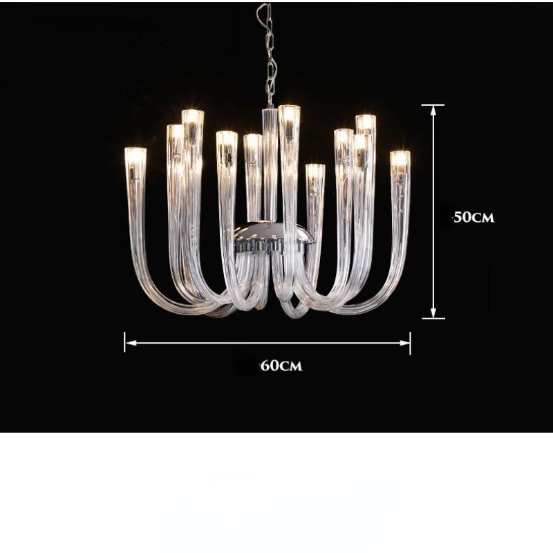 Лампа для гостиной, роскошная атмосфера, современная простая спальня, зал, столовая, креативная люстра