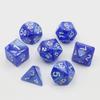 Набор из 7 игральных костей из акрила «мраморный жемчуг» для DND и настольных игр