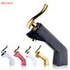 Innovative 1 Set Home Multi-color Basin Faucets Cold and Hot Water Taps Chrome Black White Red Gold Purple Bathroom Sink Faucet