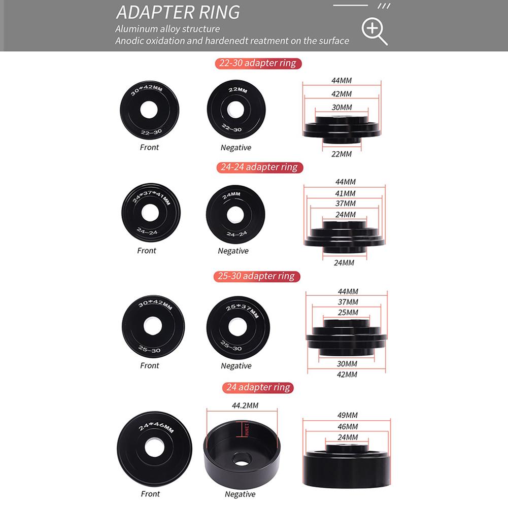 Bicycle Bottom Bracket Bearing Install Removal Tools, Headset Press-in Tool Road Bike Multi-function Tools Kit Compatible For BB86 BB30 BB91 BB92 PF30