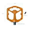 Педаль CRANK BROTHERS Stamp 7 S Оранжевый 577579