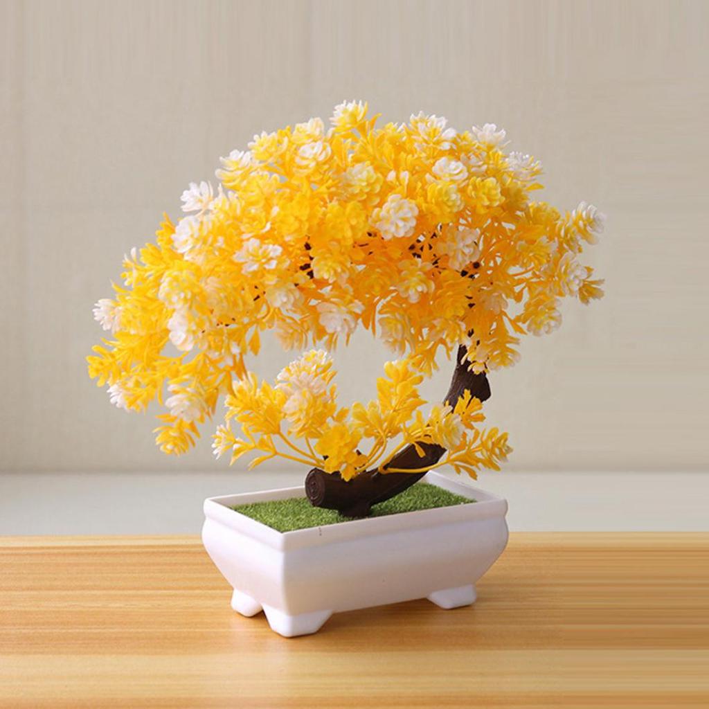 Simulation Fake Potted Bonsai Tree Artificial Plant Desk Ornament Home Decor
