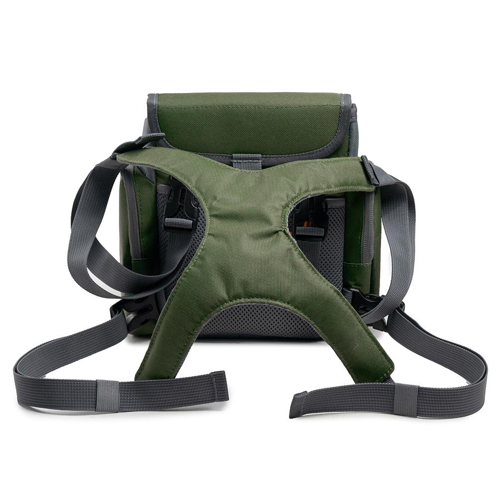 Binocular Harness Chest Pack with Rangefinder Waterproof Pouch Adjustable Large Capacity Bino Case for Outdoor Hunting Hiking