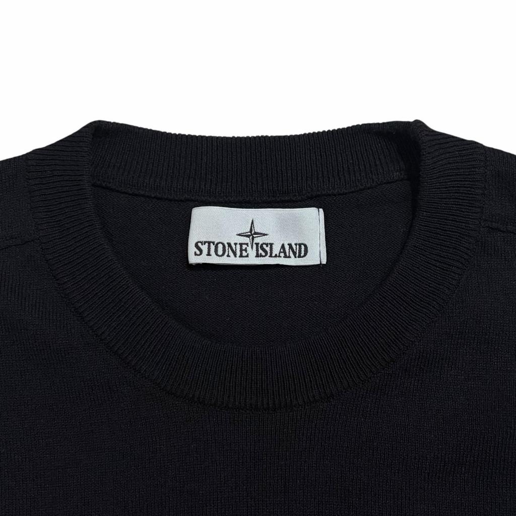 STONE ISLAND Легкий трикотаж Черный Мужской Размер XL Модель 801553289