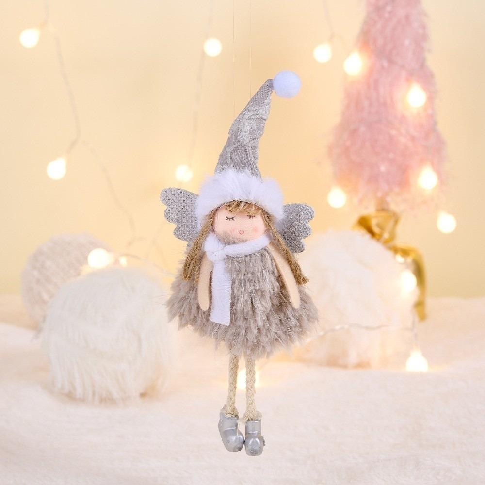 Pink Color Christmas Decoration Figurine Design Angel Pendant Christmas Tree Pendant  Holiday Decor